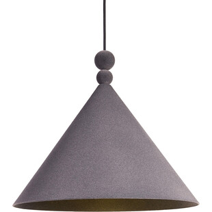 Lampa wisząca Konko Velvet LoftLight | Szara, Geometryczna