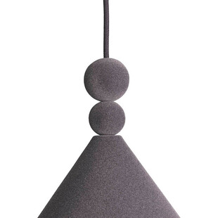 Lampa wisząca Konko Velvet LoftLight | Szara, Geometryczna