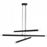 Lampa wisząca Tubo VI czarna 100cm - Aldex | Elegancki design