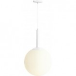 Lampa wisząca szklana kula Bosso White Aldex | 40cm