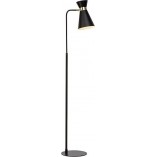 Lampa podłogowa Goldy czarno-złota | Lampy Brilliant