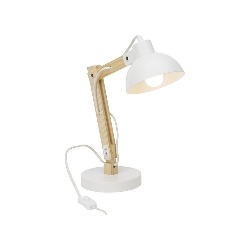 Lampa biurkowa skandynawska Moda biała Brilliant - Kup online!
