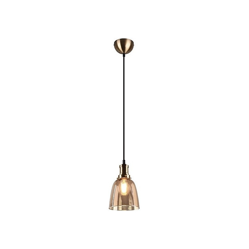 Lampa wisząca retro Vita 14 bursztynowa - Outlet | Cena: 49 PLN