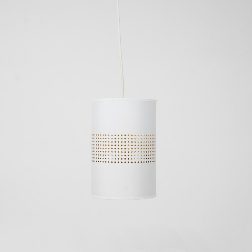 Lampa wisząca Bogart - Outlet, biało-złota | [Nazwa Sklepu]