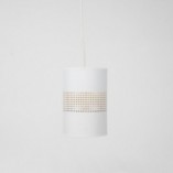 Lampa wisząca Bogart - Outlet, biało-złota | [Nazwa Sklepu]