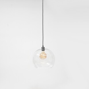 Lampa wisząca Cubo 30 - Outlet, szkło, czarna - Tanie oświetlenie