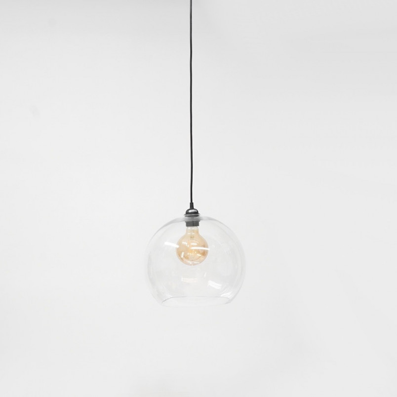 Lampa wisząca Cubo 30 - Outlet, szkło, czarna - Tanie oświetlenie