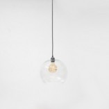 Lampa wisząca Cubo 30 - Outlet, szkło, czarna - Tanie oświetlenie