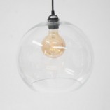 Lampa wisząca Cubo 30 - Outlet, szkło, czarna - Tanie oświetlenie