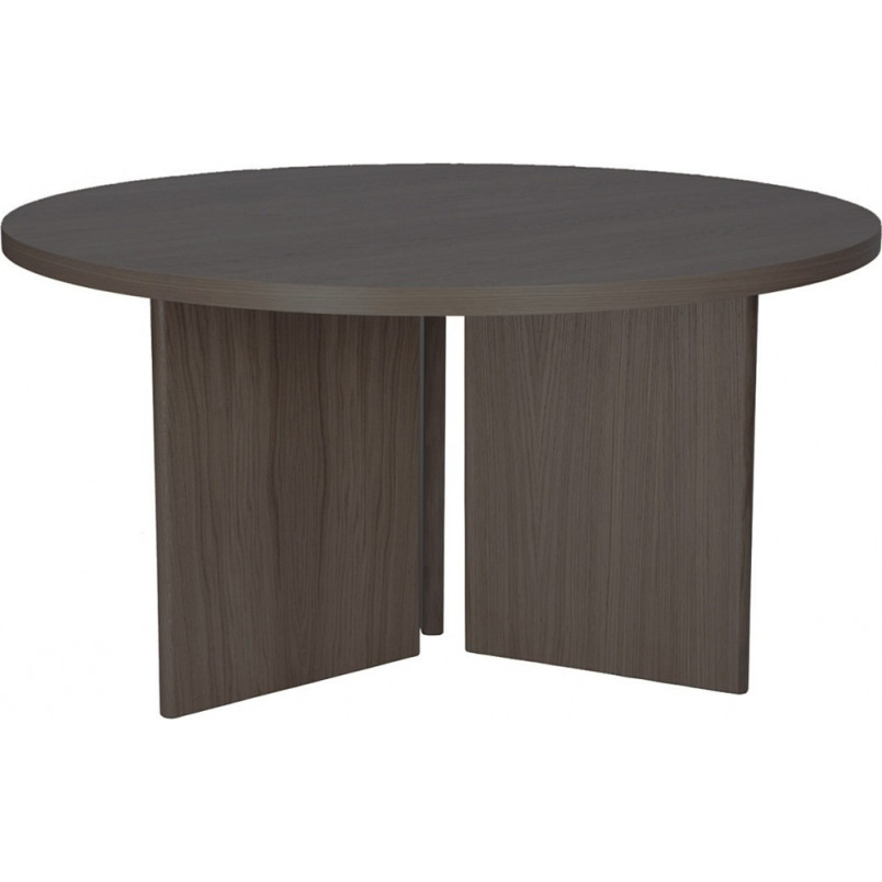 Stół okrągły Fan 120cm dąb czarny - Nordifra | Elegancki design