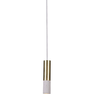 Lampa betonowa wisząca Kalla Brass S 5,5cm H23cm LED szara LoftLight