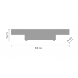 Plafon Hampton Stream 140cm Chrom - Step Into Design | Luksus i Blask