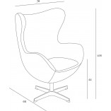 Fotel Jajo Chair Cashmere Fuksja | D2.Design - Komfort i Styl