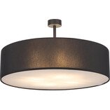 Plafon Rondo 60cm czarny TK Lighting | Lampy materiałowe