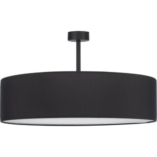 Plafon Rondo 60cm czarny TK Lighting | Lampy materiałowe