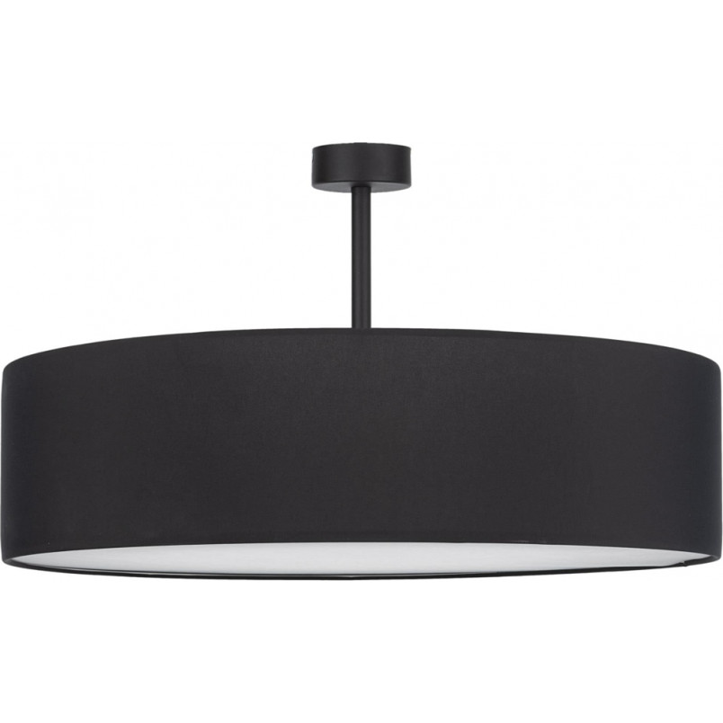 Plafon Rondo 60cm czarny TK Lighting | Lampy materiałowe