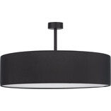 Plafon Rondo 60cm czarny TK Lighting | Lampy materiałowe