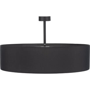 Plafon Rondo 60cm czarny TK Lighting | Lampy materiałowe