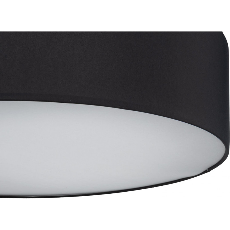 Plafon Rondo 60cm czarny TK Lighting | Lampy materiałowe