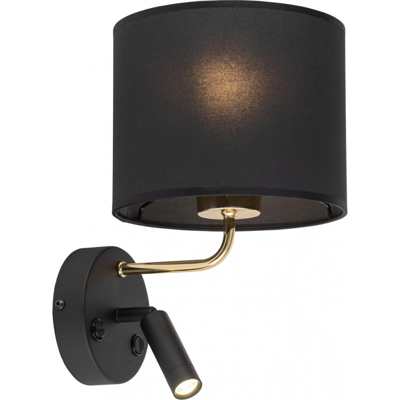 Kinkiet z abażurem czarny Richi | TK Lighting - Komfort i styl
