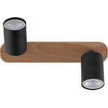 Reflektor sufitowy drewniany Top Wood II czarny | TK Lighting