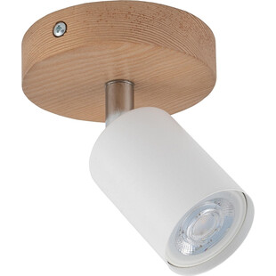 Reflektor sufitowy drewniany pojedynczy Top Wood biały marki TK Lighting