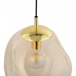 Lampa wisząca szklana Sol | Bursztynowa, E27 | TK Lighting
