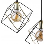 Lampa wisząca Alambre III czarno-złota | TK Lighting