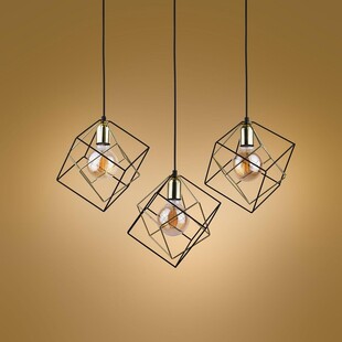 Lampa wisząca Alambre III czarno-złota | TK Lighting