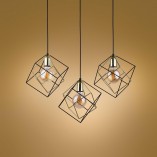 Lampa wisząca Alambre III czarno-złota | TK Lighting