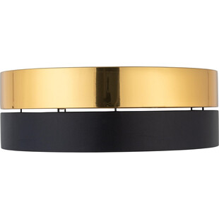 Plafon Glamour Hilton Złoto Czarny TK Lighting | Lampa E27