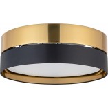 Plafon Glamour Hilton Złoto Czarny TK Lighting | Lampa E27