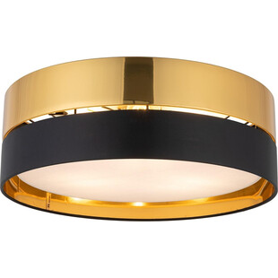Plafon sufitowy glamour Hilton 45cm złoty z czarnym TK Lighting