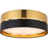 Plafon Glamour Hilton Złoto Czarny TK Lighting | Lampa E27