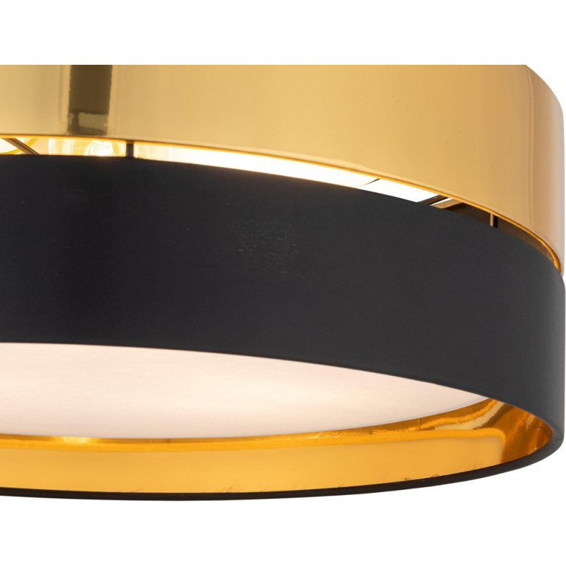 Plafon Glamour Hilton Złoto Czarny TK Lighting | Lampa E27