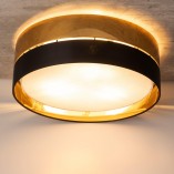 Plafon Glamour Hilton Złoto Czarny TK Lighting | Lampa E27