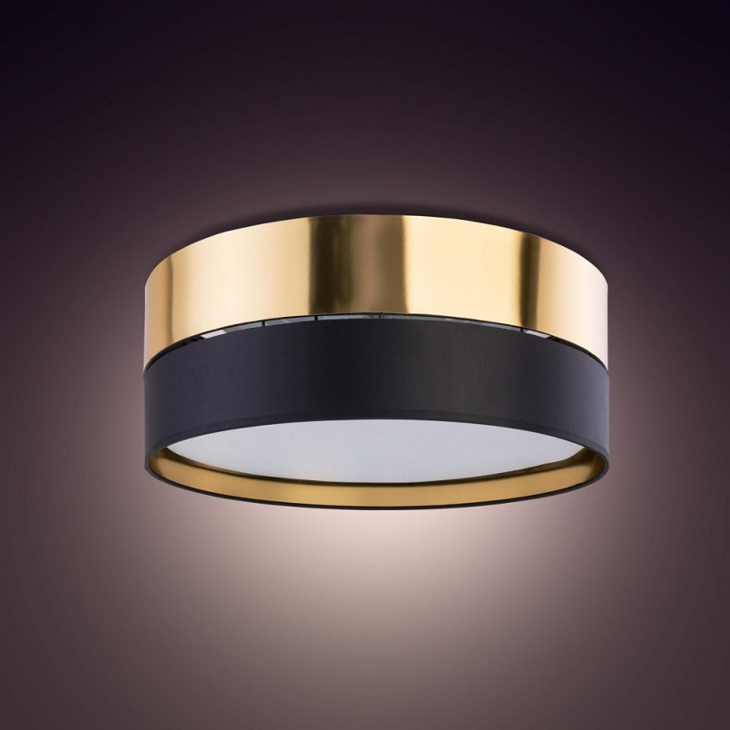 Plafon Glamour Hilton Złoto Czarny TK Lighting | Lampa E27