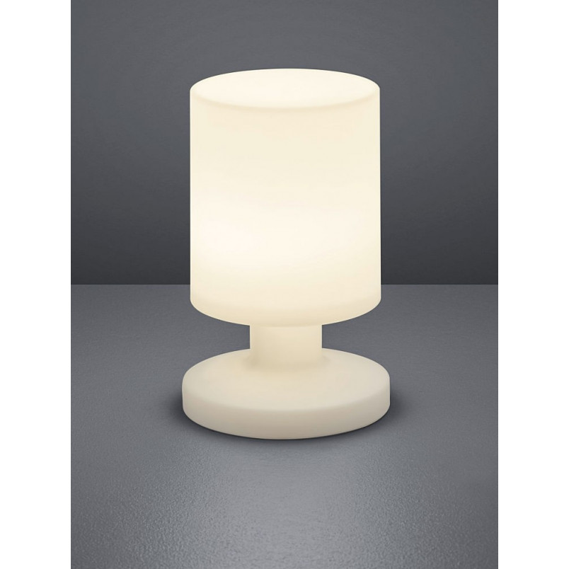 Lampa stołowa nocna Lora biała | Reality - Oświetlenie