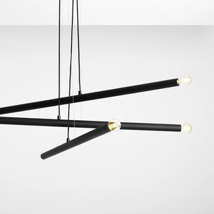 Lampa wisząca Tubo VI czarna 100cm - Aldex | Elegancki design