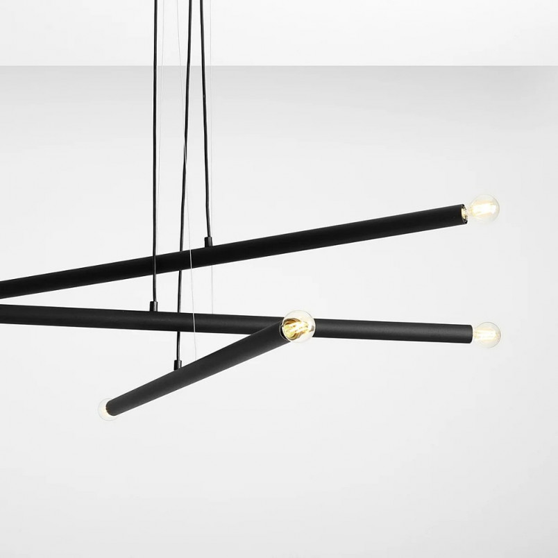 Lampa wisząca Tubo VI czarna 100cm - Aldex | Elegancki design
