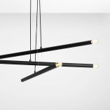 Lampa wisząca Tubo VI czarna 100cm - Aldex | Elegancki design
