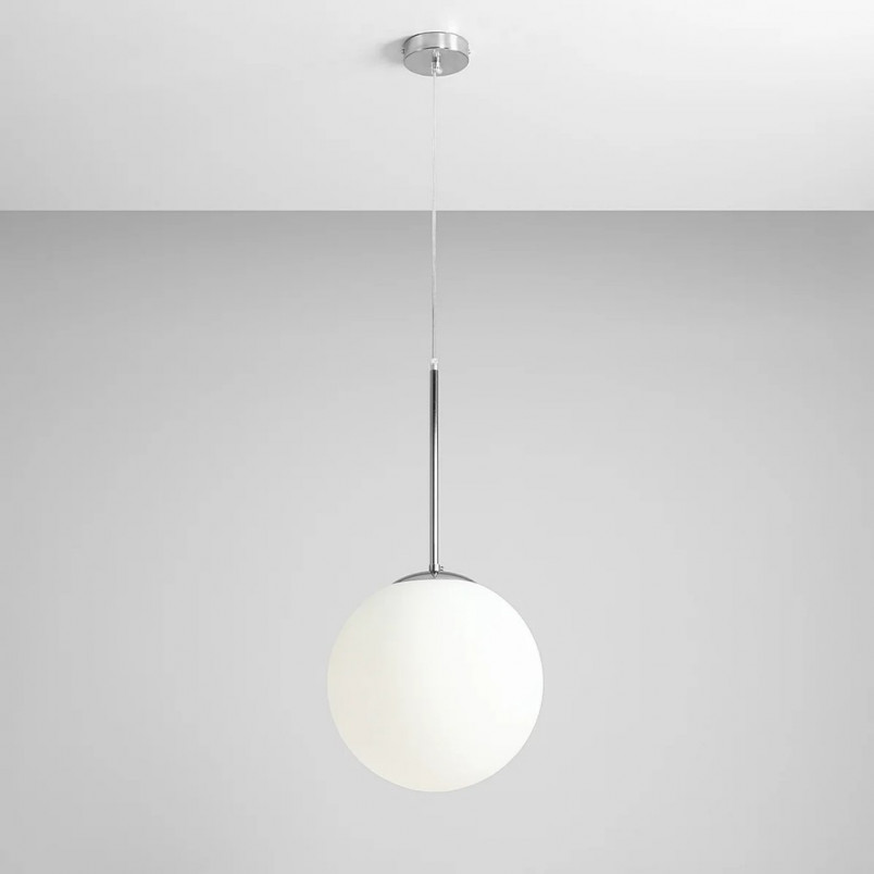 Lampa Wisząca Bosso Chrome Biała - Aldex | Sklep z Lampami