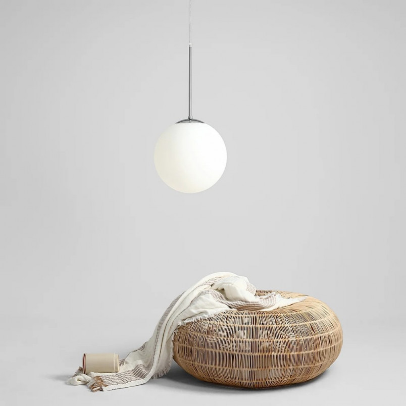 Lampa Wisząca Bosso Chrome Biała - Aldex | Sklep z Lampami