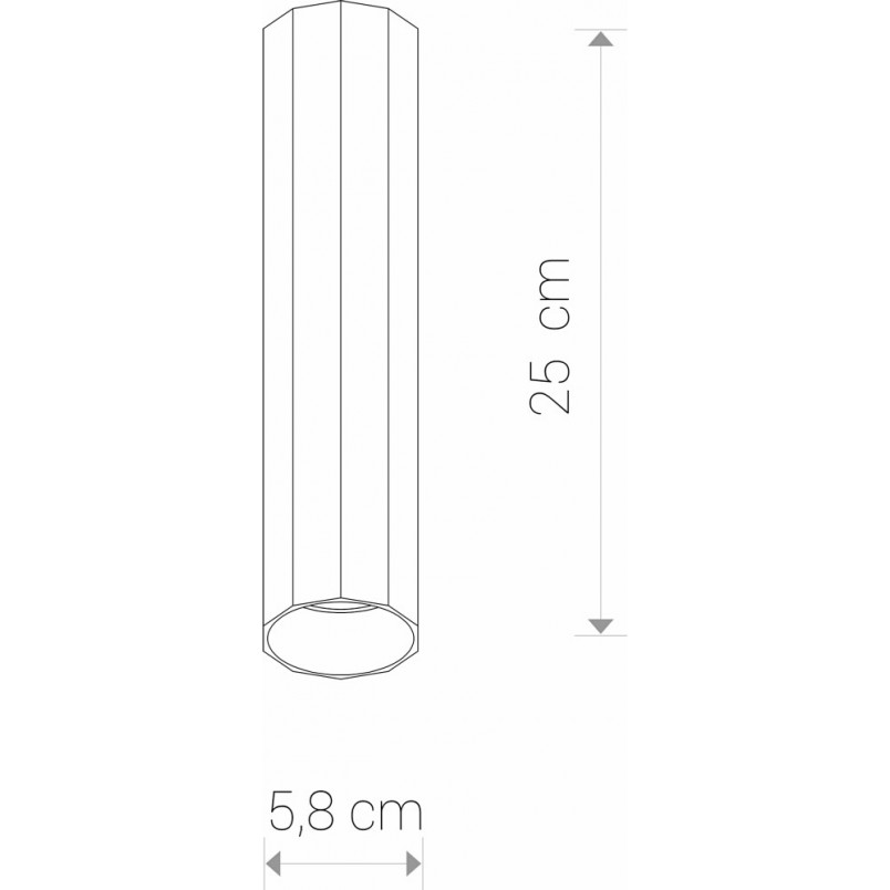 Plafon sufitowy Poly 25cm czarny | Nowodvorski - Sklep