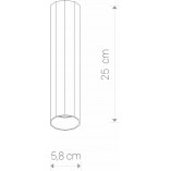 Plafon sufitowy Poly 25cm czarny | Nowodvorski - Sklep
