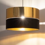 Lampa wisząca glamour Hilton | Złota i czarna | TK Lighting