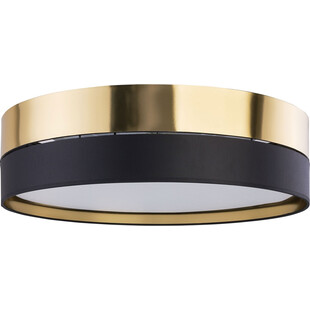 Plafon okrągły z abażurem Hilton 60 złoty/czarny marki TK Lighting