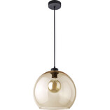 Lampa Wisząca Szklana Cubus 30cm Bursztynowa | TK Lighting