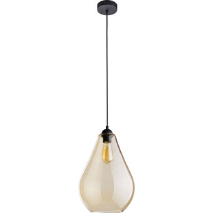Lampa wisząca szklana Fuente | Bursztynowa | TK Lighting