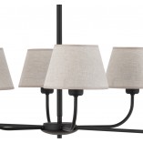Żyrandol Chicago 6 abażurów beżowo-czarny TK Lighting | Sklep z Lampami